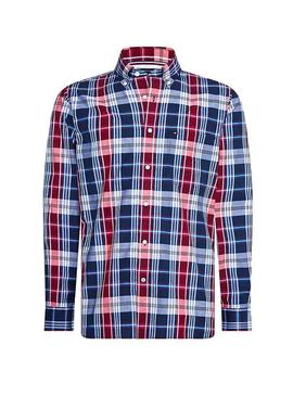 Camisa Tommy Hilfiger Midscale Blue para Homem