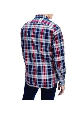 Camisa Tommy Hilfiger Midscale Blue para Homem