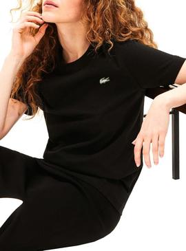 T-Shirt Lacoste Live Unisex Preto 