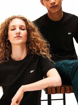 T-Shirt Lacoste Live Unisex Preto 