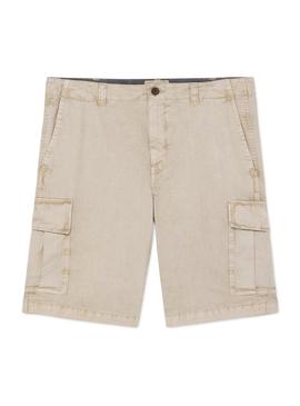 Bermuda Hackett Cargo Bege para Homem