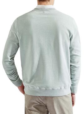 Sweat Hackett Basic Verde para Homem