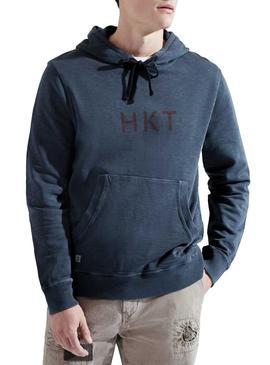 Sweat Hackett Hoody azul para homem