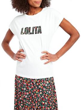 T-Shirt Naf Naf Lolita Bege Para Mulher