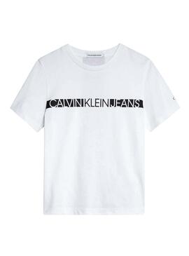 T-Shirt Calvin Klein Jeans Hero Branco para Menino