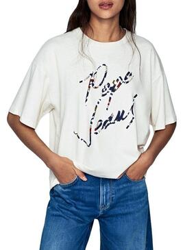 T-Shirt Pepe Jeans Paola Branco Mulheres