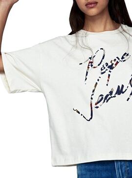 T-Shirt Pepe Jeans Paola Branco Mulheres