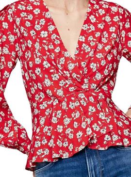 Blusa Pepe Jeans Mila Vermelho Mulheres