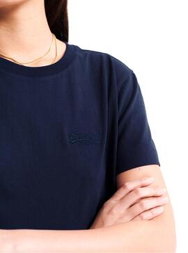 Vestido Superdry Orange Label Azul Mulher