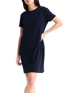 Vestido Superdry Orange Label Azul Mulher