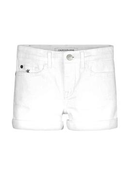Short Calvin Klein Jeans Colored branco para menina