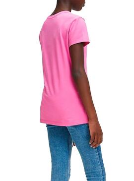 T-Shirt Calvin Klein Jeans Gradient Rosa Menina