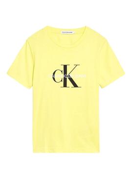 Camiseta Calvin Klein Jeans Monogram Amarelo