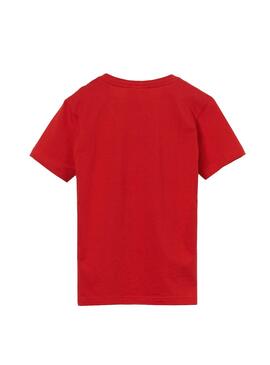 T-Shirt Lacoste Basic Vermelho para meninos