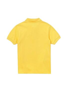 Polo Lacoste Basic Amarelo para Menino