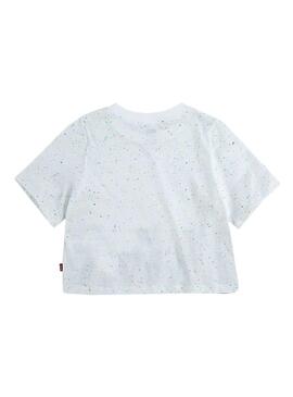 T-Shirt Levis Varsity Serif Branco para Menina