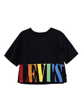 T-Shirt Levis Varsity Serif Preto para Menina