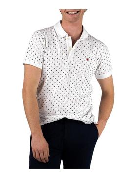 Polo El Ganso Desenho Micro Branco para Homem