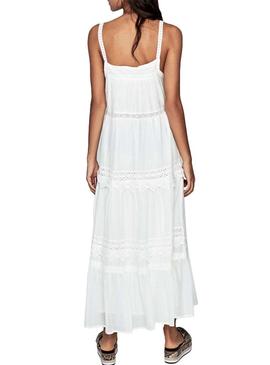 Vestido Pepe Jeans Mariana Branco Para Mulheres