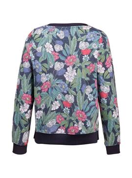 Sweat Only Agness Bling Azul Para Mulher