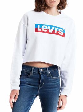 Sweat Levis Graphic Raw Branco