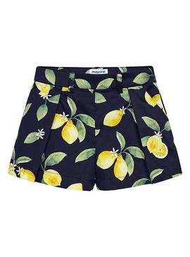 Short Mayoral Lemon Azul para Menina