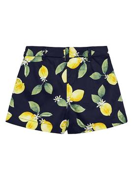 Short Mayoral Lemon Azul para Menina