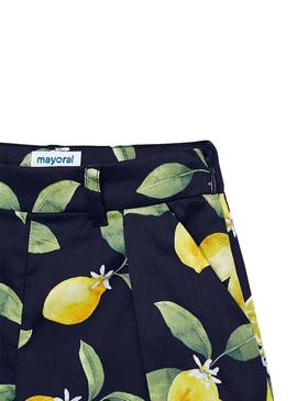 Short Mayoral Lemon Azul para Menina