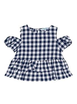 Blusa Mayoral Poplin Azul para Menina