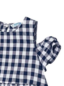 Blusa Mayoral Poplin Azul para Menina