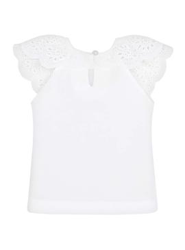 T-Shirt Mayoral Fly Branco para Menina