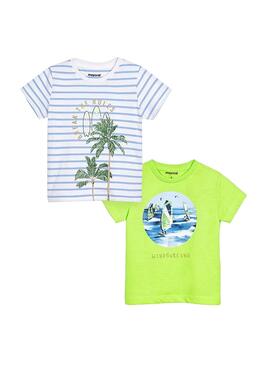 T-Shirts Mayoral Windsurf Verde para Menimo