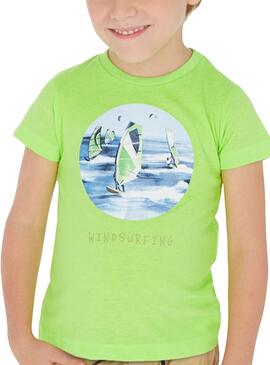 T-Shirts Mayoral Windsurf Verde para Menimo