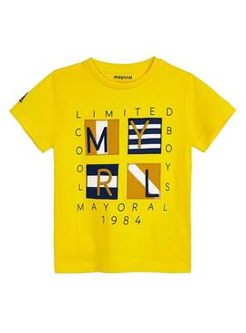 T-Shirt Mayoral Cool amarelo para Menimo