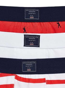 Cuecas Mayoral Baseball Vermelho para Menimo