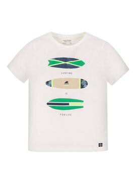 T-Shirt Mayoral Surf Branco para Menino