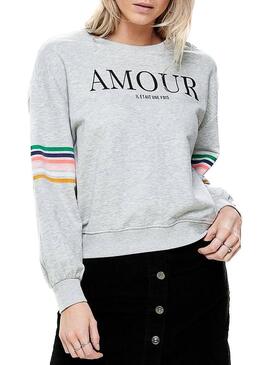 Sweat Only Daisy Cinzenta Mulher