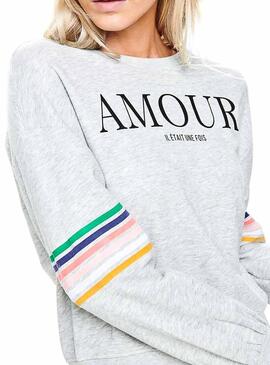 Sweat Only Daisy Cinzenta Mulher