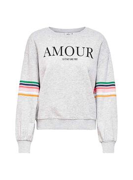 Sweat Only Daisy Cinzenta Mulher