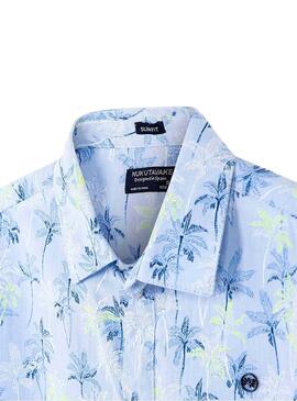Camisa Mayoral Palm Azul para Menino
