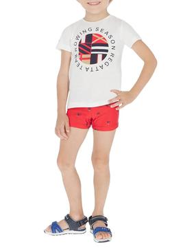 Swimsuit Mayoral Hibiscus Vermelho para Menino