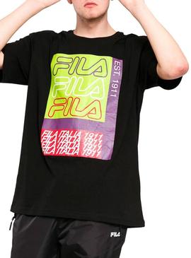 T-Shirt Fila Caradoc Preto Homem