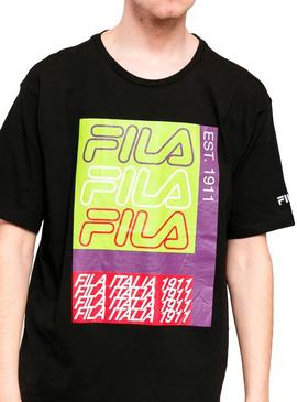 T-Shirt Fila Caradoc Preto Homem