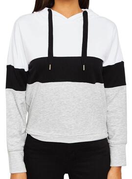 Sweat Only Dorit Block Cinza Para Mulher