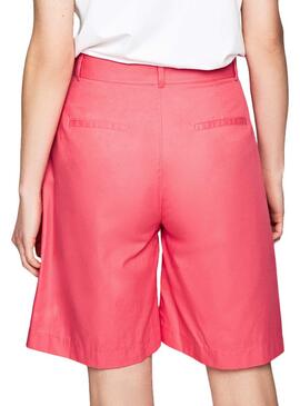 Bermuda Pepe Jeans Laetitia rosa para mulheres