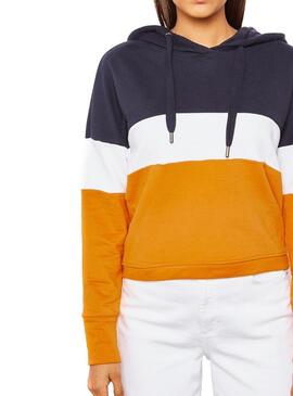 Sweat Only Dorit Block Amarelo para Mulher