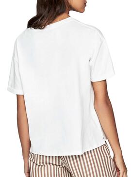 T-Shirt Pepe Jeans Prue Branco Para Mulheres