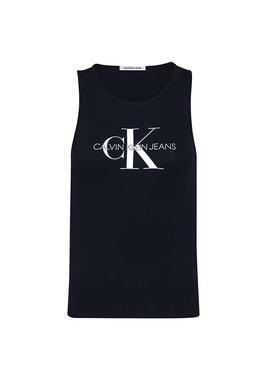 T-Shirt Calvin Klein Monogram Sporty Preta Mulher