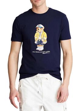 T-Shirt Polo Ralph Lauren Polobear Azul Marinho Homem