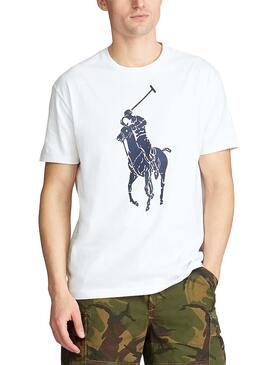 T-Shirt Polo Ralph Lauren Big Pony Branco Homem